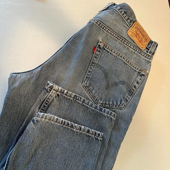 Vintage Levi’s 550 Jeans Men’s 36x32 Blue Relaxed Fit Baggy Denim 90s Distressed - Picture 1 of 13